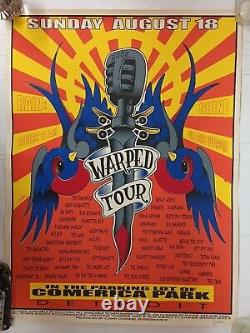 02 Warped Tour Signed/Numbered Poster Various Bands Bad Religion Good Charlotte+