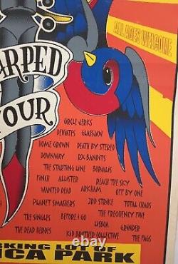 02 Warped Tour Signed/Numbered Poster Various Bands Bad Religion Good Charlotte+