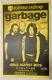 1998 Garbage (band) Withgirls Against Boys Tour Concert Poster Signed/autographed