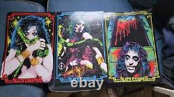 1Autographed Alice Cooper Set of ThreeVIP Prints 2023Too Close for Comfort Tour