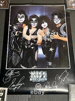 2004 Rock The Nation Tour Australia KISS World Poster Signed by All Band Members