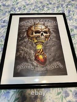 2006 Coheed And Cambria 11x17 Skull Tour Poster Band AUTOGRAPHED Rock Estate