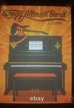 2015 GREGG ALLMAN BAND Tour Poster Artist Signed Low Numbered #23/25 Indiana