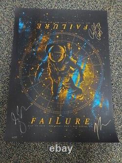 2016 FAILURE BAND POSTER (24x18) Fall Tour San Diego LE 75 Signed Displayed