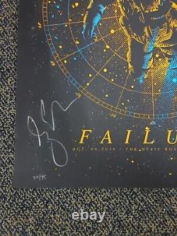 2016 FAILURE BAND POSTER (24x18) Fall Tour San Diego LE 75 Signed Displayed