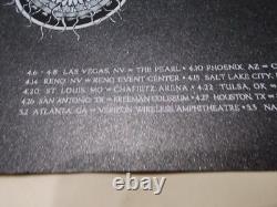 2017 A Perfect Circle APC VIP concert tour poster, 12x18, signed by the band