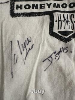 2017 Tour Honeymoon Suite Hand Signed Autograph Full Band Raglan Shirt XXL