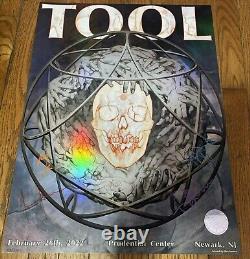 2022 Tool Newark Nj Poster Concert Tour 2/26/22 Signed By Band!