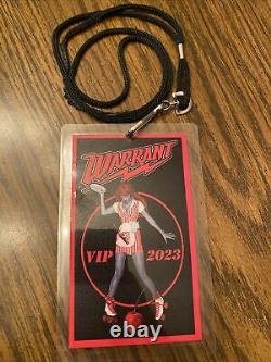 2023 Tour Warrant VIP Laminate Signed By Band-Allen-Sweet- Mason-Turner