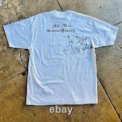 90s Elvis Costello And The Attractions SIGNED Band Tour T-shirt XL