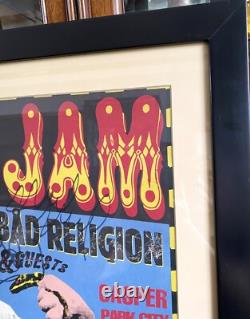 95 Pearl Jam Tour Poster Signed by band/UNIQ ED SIG & JACK IRONS NVR DISPLAYED