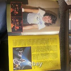 AC/DC 5 Band Member Autograph JSA LOA Signed Fly On The Wall Tour 1986 Book