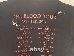 AFI 2017 The Blood Tour Black XL Concert Shirt Signed By Adam And Hunter