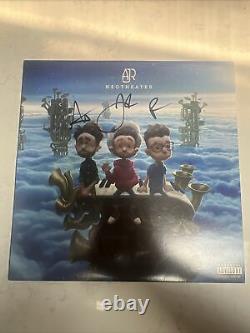 AJR band Neotheater LP Black Vinyl SIGNED BY ALL MEMBERS with TOUR TICKET FRAMED