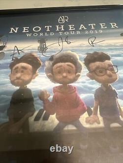 AJR band Neotheather World Tour 2019 Poster HAND SIGNED BY ALL MEMBERS FRAMED