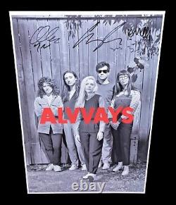 ALVVAYS BAND SIGNED 12x18 TOUR POSTER MOLLY RANKIN X5 AUTOGRAPH PROOF 2