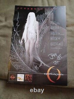 APC A Perfect Circle Band Signed Tour Poster November 2010 AZ CA WA NV