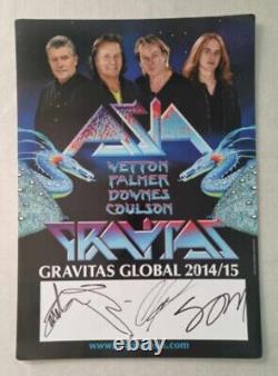 ASIA (Band) SIGNED IN-PERSON GRAVITAS GLOBAL 2014/15 Tour Poster