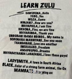 AUTOGRAPHED! Vintage Ladysmith Black Mambazo Concert Shirt 2010 USA Tour XL NICE