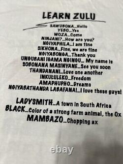 AUTOGRAPHED! Vintage Ladysmith Black Mambazo Concert Shirt 2010 USA Tour XL NICE