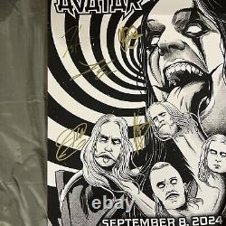 AVATAR BAND SIGNED AUTOGRAPHED 2024 TOUR POSTER Denver, CO 9/8/2024 #10