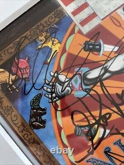 Aerosmith Nine Lives Tour Backstage Pass Full Band Autograph Album Poster