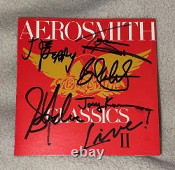 Aerosmith Signed Classics II CD By Entire Band 1993 Tour Joe Perry Steven Tyler