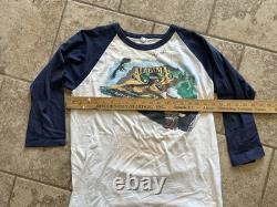Alabama Band The Closer You Get 1983 Tour Raglan Shirt XL Vintage Signed
