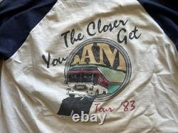 Alabama Band The Closer You Get 1983 Tour Raglan Shirt XL Vintage Signed