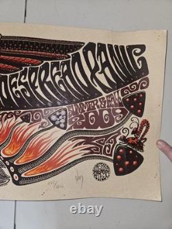 Allman Brothers / Widespread Panic 2009 Tour Poster Jeff Wood Signed Numbered
