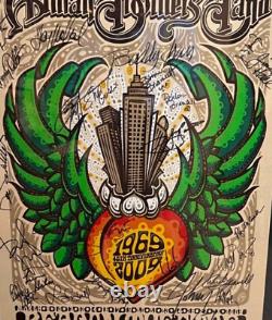 Alman brothers 40th tour beacon poster signed by 20+ guest stars who played mint