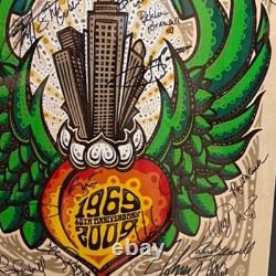 Alman brothers 40th tour beacon poster signed by 20+ guest stars who played mint