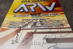 Anderson Rabin Wakeman Signed ARW Tour Poster Full Band