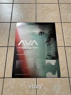 Angels and Airwaves Signed Poster by Full Band 2019 North American Tour