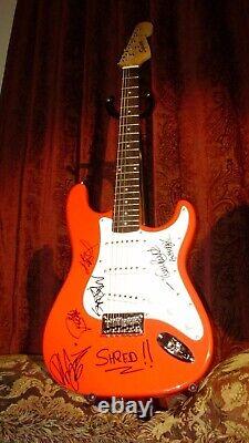 Anthrax 2003 Tour Autographed Signed Fender Guitar! Entire Band! Chicago 12/5
