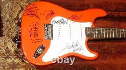 Anthrax 2003 Tour Autographed Signed Fender Guitar! Entire Band! Chicago 12/5