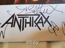 Anthrax Signed Tour Poster 2024 Tour Full Band Signatures Original & Genuine