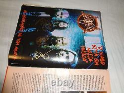 Authentic Autographed Band SLAYER Tour Brazil 1998 all members Jeff Hanneman