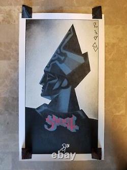 Authentic Ghost Band Papa III Signed Meliora VIP Tour Poster 2016