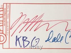 Authentic Melvins Autograph Signed Paper Envelope Complete Band Buzz Osborne Pic