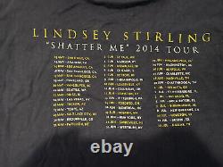 Autographed Lindsey Sterling Band Tee Tour Shirt Shatter Me Tour 2014