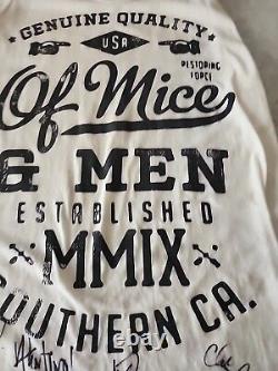 Autographed Of Mice And Men band tank (2014)VANS Warped Restoring Force