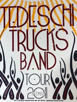 Autographed Tedeschi Trucks Band 2011 Revelator Tour Poster by Jeff Wood