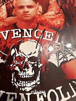 Avenged Sevenfold a7x Band rare autographed Signed tour poster 2009 With The REV