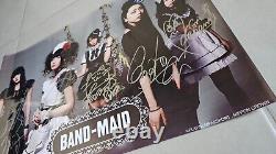 BAND-MAID All Member Poster Signed Tour 2016 MX VERY RARE