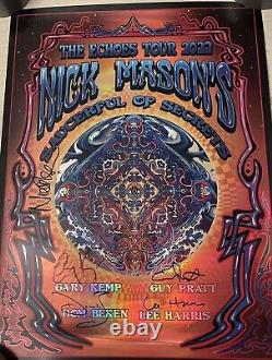 BAND SIGNED New Nick Mason Echoes Tour 2022 Saucerful of Secrets Concert Poster