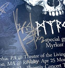 BEHEMOTH Band SIGNED + FRAMED 18x24 Tour Poster JSA COA