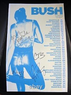 BUSH 2022 TOUR BAND SIGNED / AUTOGRAPHED CONCERT GIG POSTER -GAVIN ROSSDALE cd