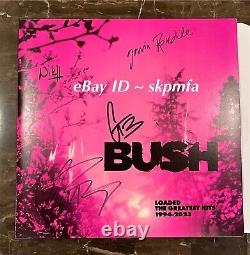 BUSH Band Signed Vinyl? Official Merch 2024 Loaded Tour VIP? Gavin Rossdale