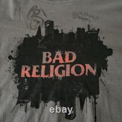 Bad Religion Signed Tour Shirt New Maps of Hell Size M See Pics Warp Tour Meet